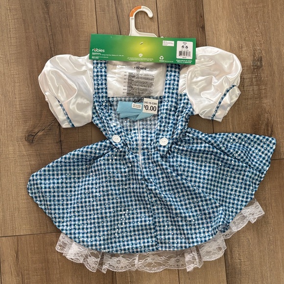 New-The Wizard of Oz Blue and White Checkered Dorothy Costume (small 4-6yrs) - Picture 2 of 6